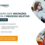 CEGERO ABRE PROCESSO SELETIVO PARA ELETRICISTA AUXILIAR E AUXILIAR DE DESENVOLVIMENTO ORGANIZACIONAL E SOCIAL.
