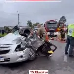 VÍDEO! ACIDENTE GRAVE EM CRICIÚMA/SC. “Homem fica encarcerado em veículo após colisão com caminhão.”