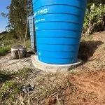NOVA CAIXA D’ÁGUA AMPLIA ABASTECIMENTO NA COMUNIDADE DO MORRO DA FIGUEIRA EM LAURO MULLER/SC.