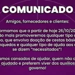 EMPRESA DE SÃO PAULO ANUNCIA FIM DE AÇÕES SOCIAIS APÓS 12 ANOS E DESABAFA SOBRE BENEFÍCIOS DO GOVERNO.