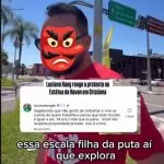Empresário Luciano Hang chama sindicalista de Criciúma/SC de vagabundo.