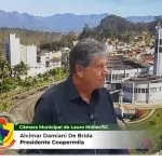 ASSISTA AO MANIFESTO DO PRESIDENTE DA COOPERMILA NA CÂMARA DE VEREADORES DE LAURO MÜLLER/SC.